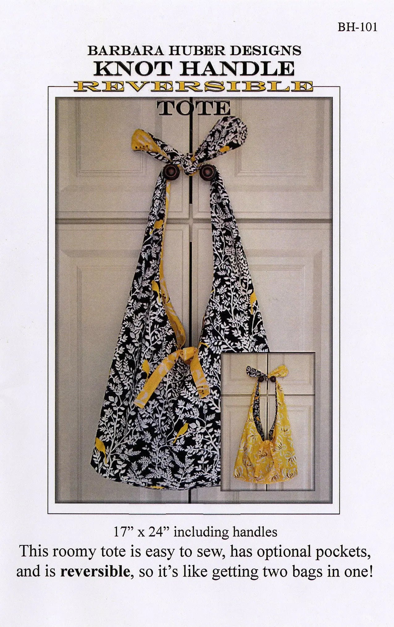 Knot Handle Reversible Tote - Linda's Electric Quilters