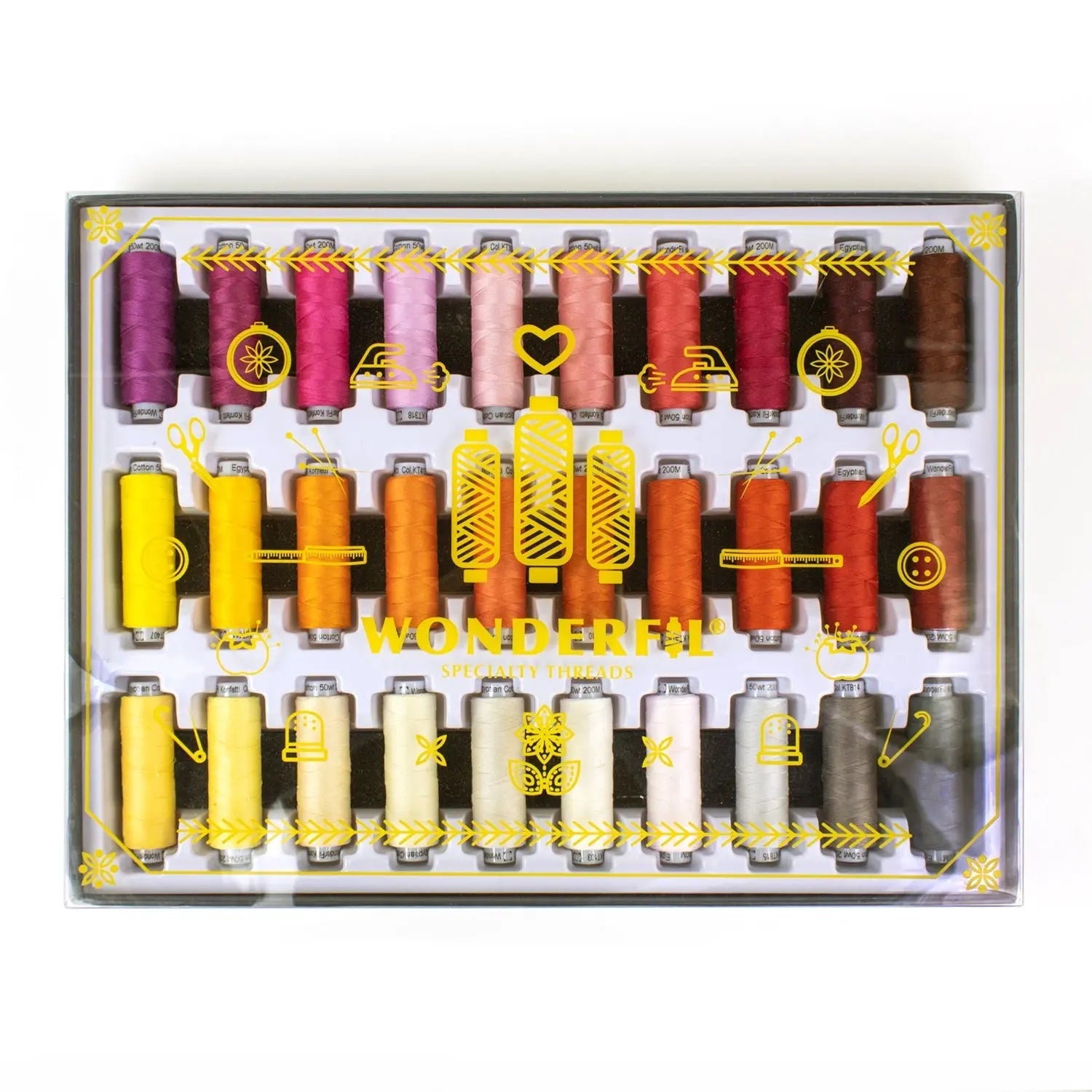 Konfetti™ 50wt Egyptian Cotton Thread : Collector Set WonderFil USA