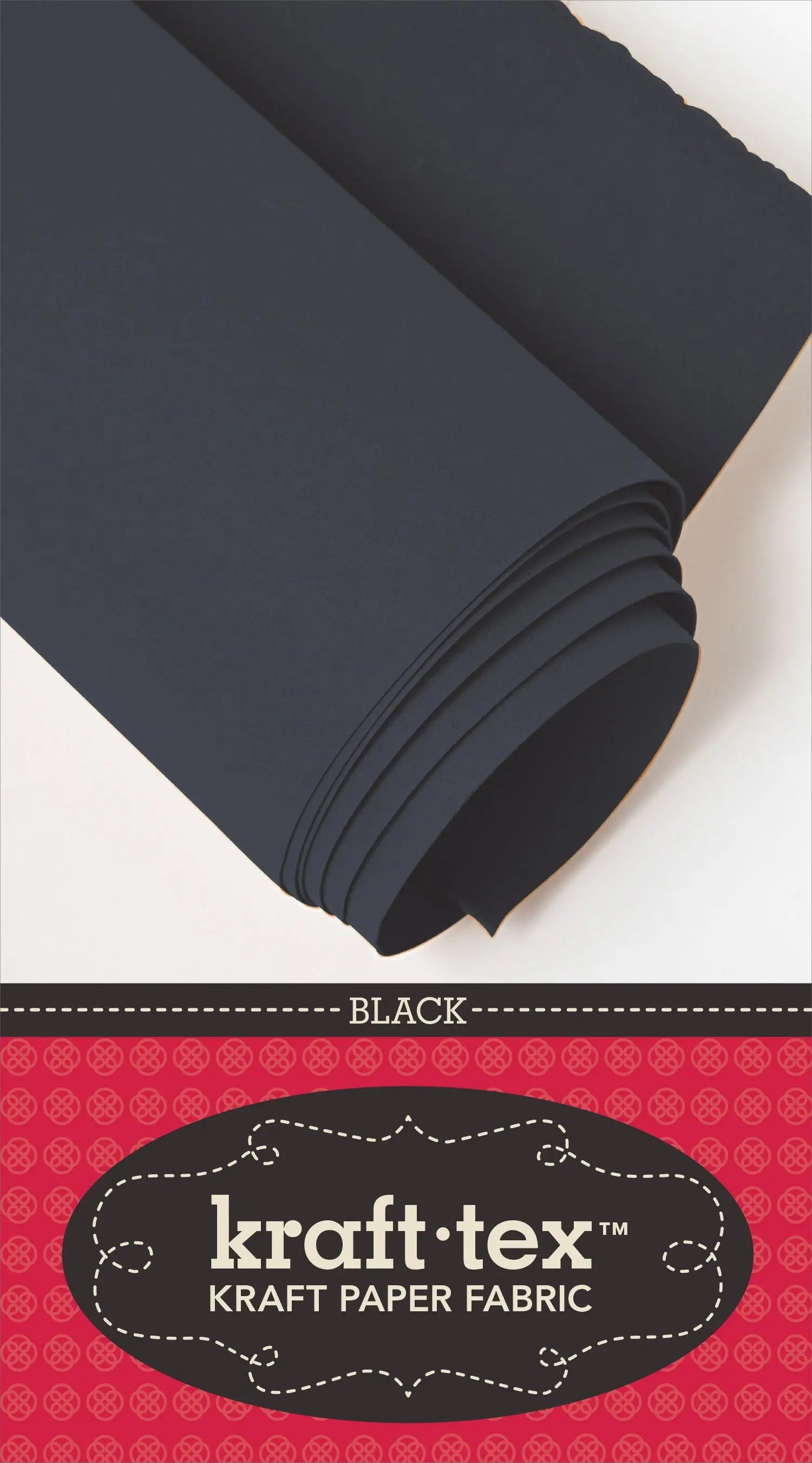 Kraft-tex Roll Black 19in x 1-1/2 yard roll - Linda's Electric Quilters