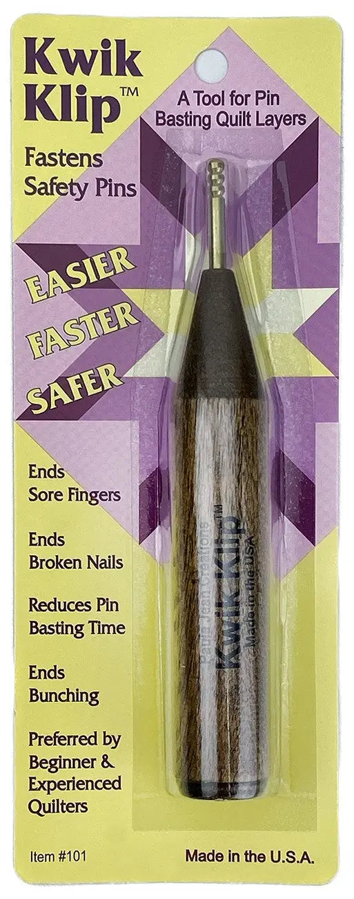 Kwik Klip Safety Pin Tool - Linda's Electric Quilters