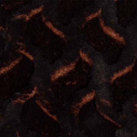 Shannon Fabrics Luxe Cuddle Bunny Bailey minky fabric in French Roast