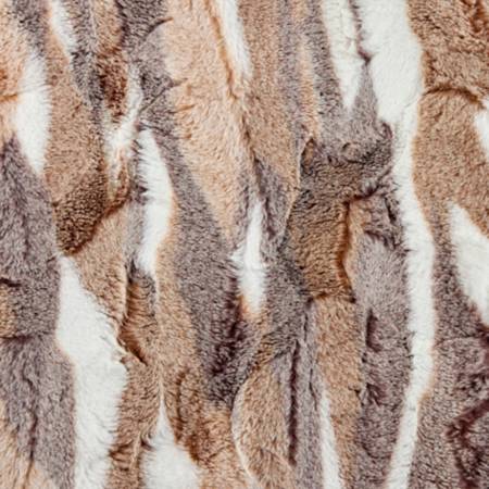 Shannon Fabrics Luxe Cuddle Frosted Himalayan minky fabric in Autumn