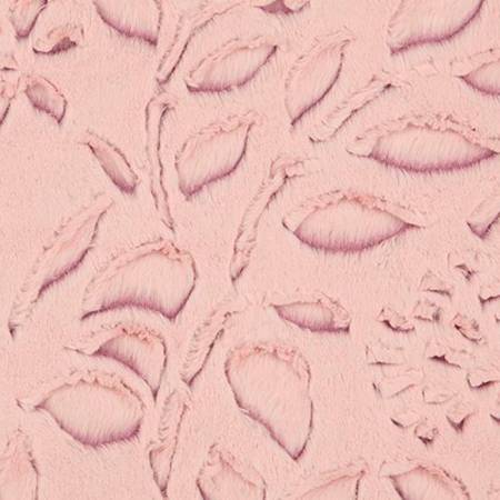Shannon Luxe Cuddle Frosted Poppy minky fabric in Rosewater