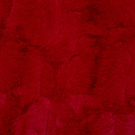 Shannon Fabrics Luxe Cuddle hide cardinal