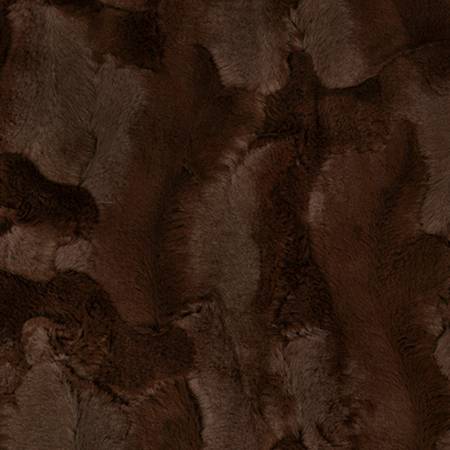 Shannon Fabrics Luxe Cuddle hide chocolate