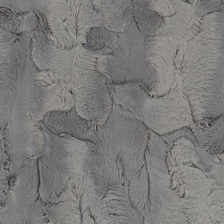 Shannon Fabrics Luxe Cuddle hide embossed graphite