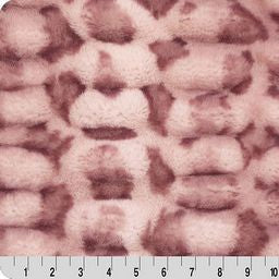 Luxe Cuddle Milan Clouded Leo Rosewater 58" - 60" Fabric per yard