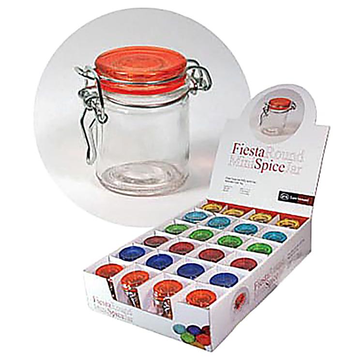 Moda Fiesta mini round storage jar 1.7oz