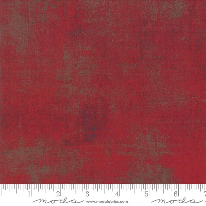 Red Grunge Basics Maraschino Cherry 44"/45" Per Yard Moda Fabrics & Supplies