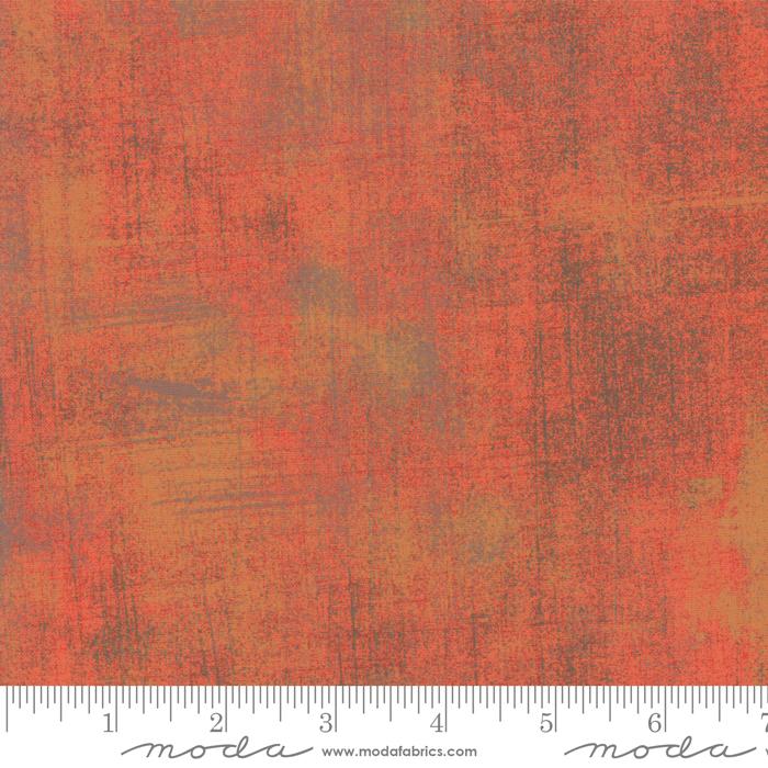 Orange Grunge Basics Fandango 44"/45" Per Yard Moda Fabrics & Supplies