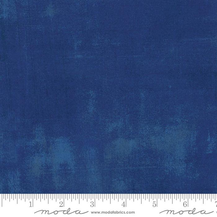 Blue Grunge Basics Cobalt 44"/45" Per Yard Moda Fabrics & Supplies