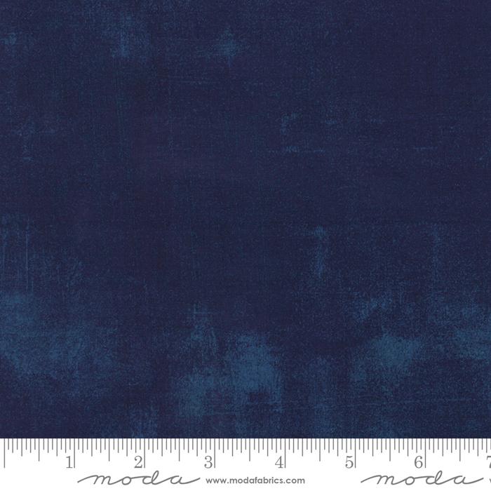Blue Aqua Grunge Basics Navy 44"/45" Per Yard Moda Fabrics & Supplies