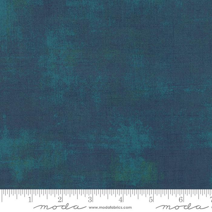 Moda Grunge Basics quilting cotton in Peacock teal