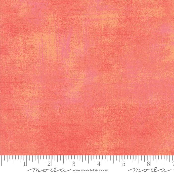 Orange Grunge Basics Papaya Punch 44"/45" Per Yard Moda Fabrics & Supplies