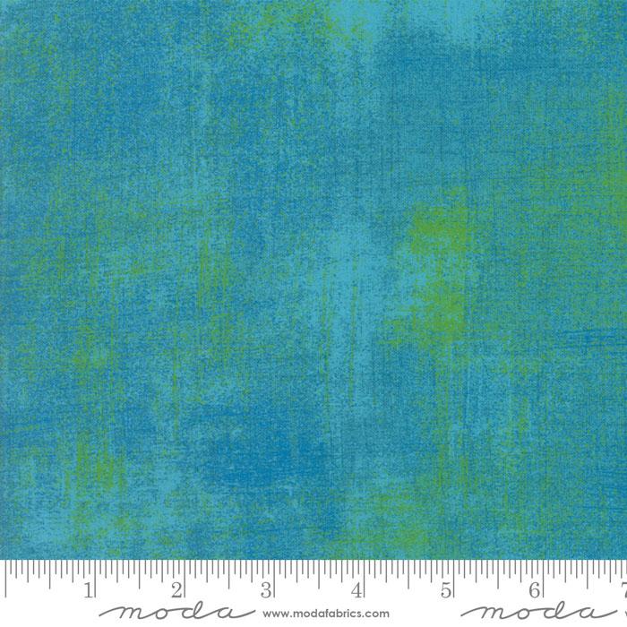 Blue Aqua Grunge Basics Bachelor 44"/45" Per Yard Moda Fabrics & Supplies