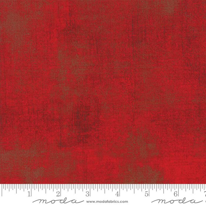 Red Grunge Basics Formula One 44"/45" Per Yard Moda Fabrics & Supplies