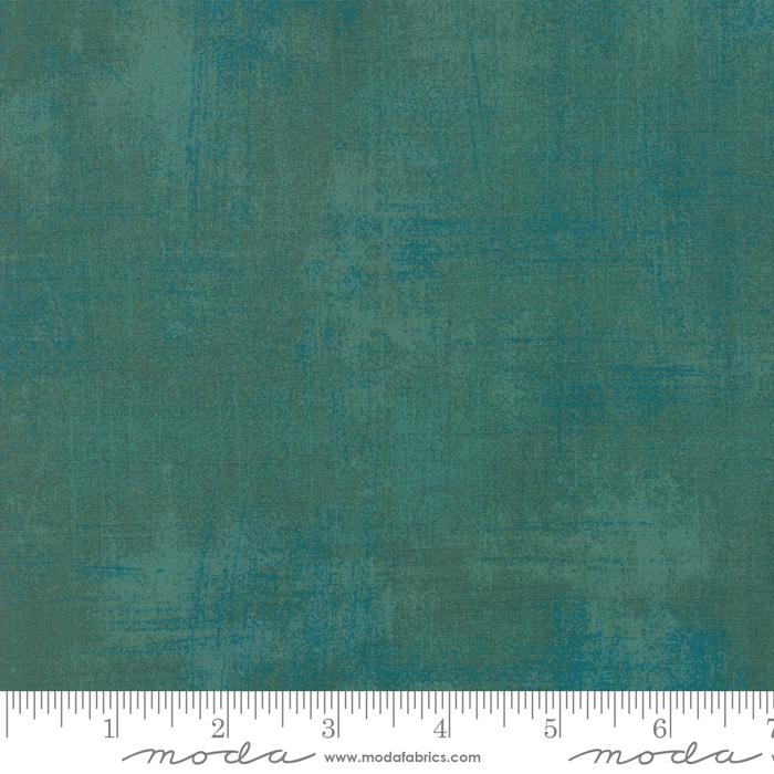 Moda Grunge Basics quilting fabric in Deep Jade