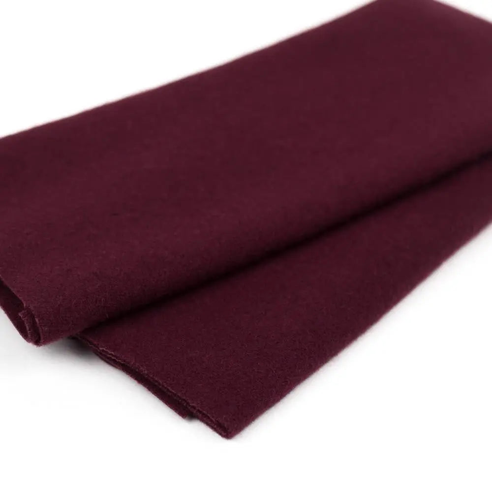LN26 - Black Cherry Merino Wool Fabric WonderFil USA