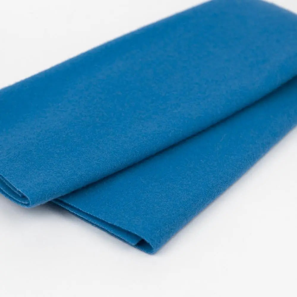 LN56 - Crystal Blue Merino Wool Fabric WonderFil USA