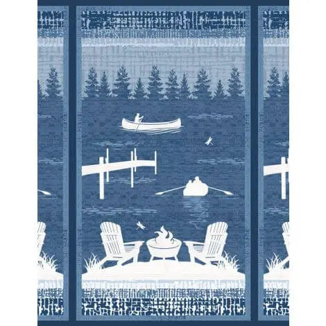 Lake Retreat - Large Panel (24"x42") The Fabric Company
