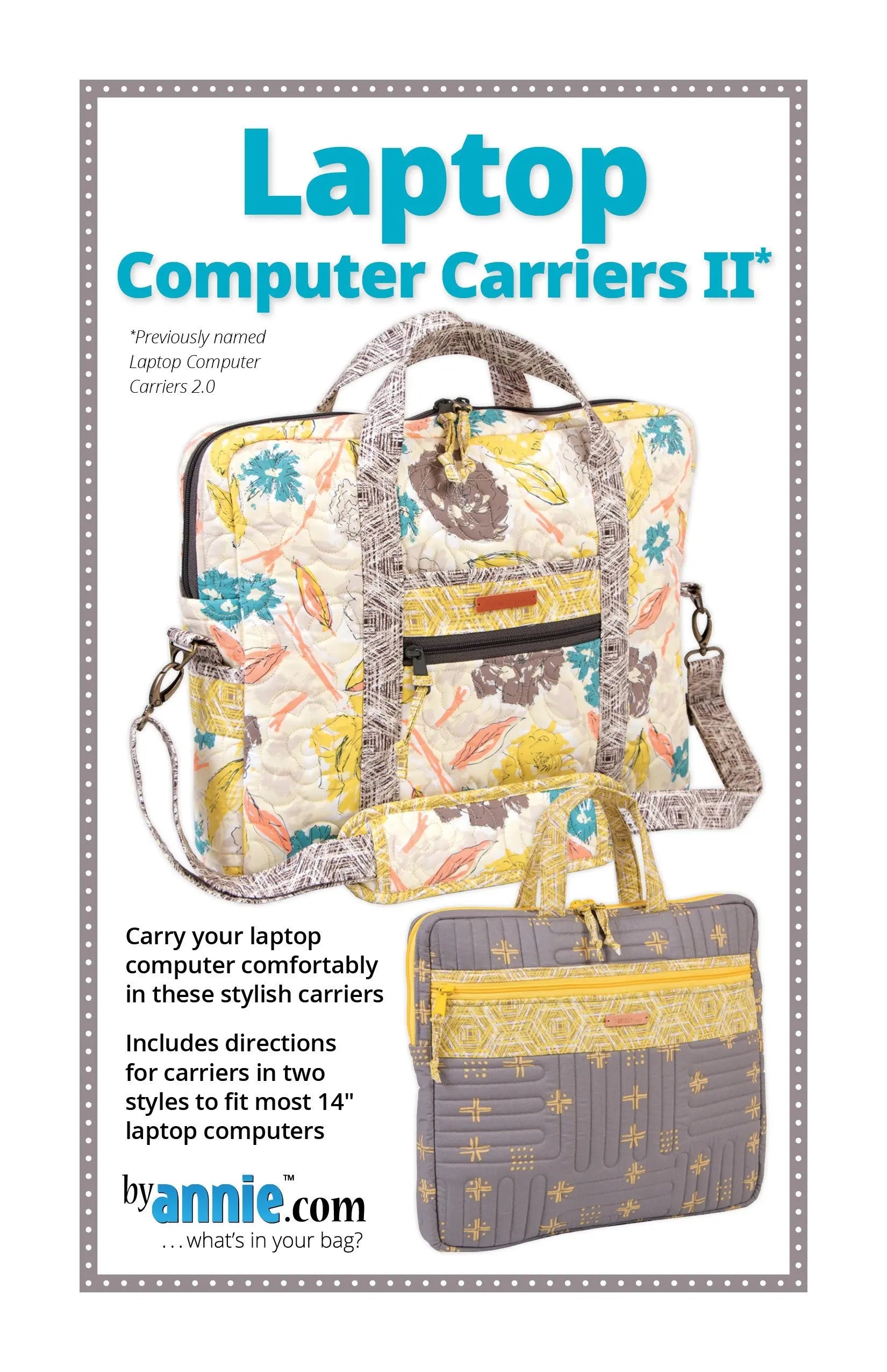 Laptop Computer Carriers II - Linda's Electric Quilters