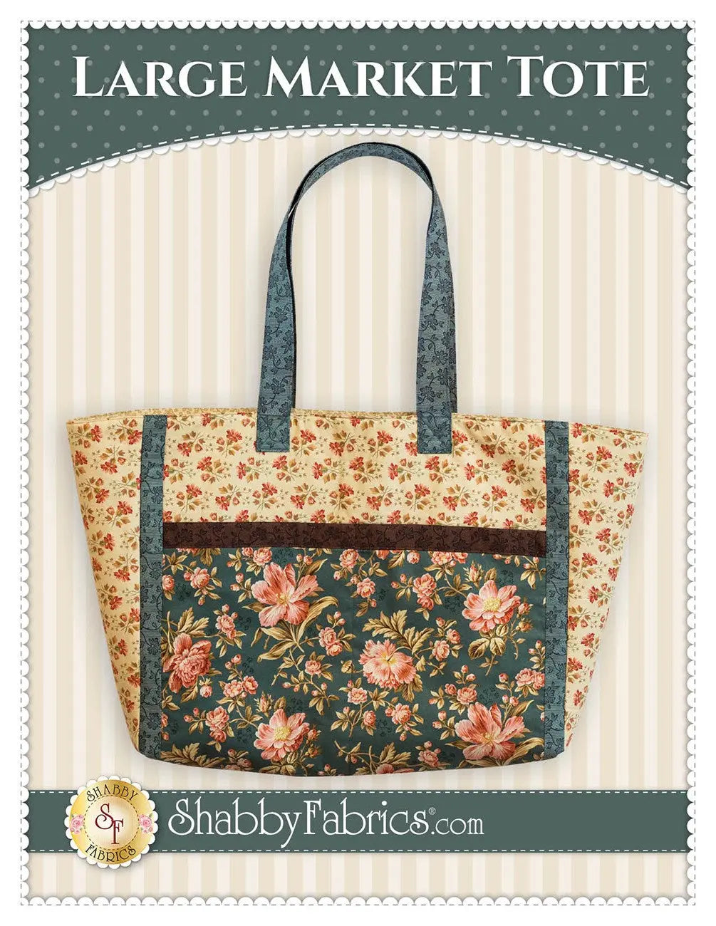 Large Market Tote - Linda's Electric Quilters