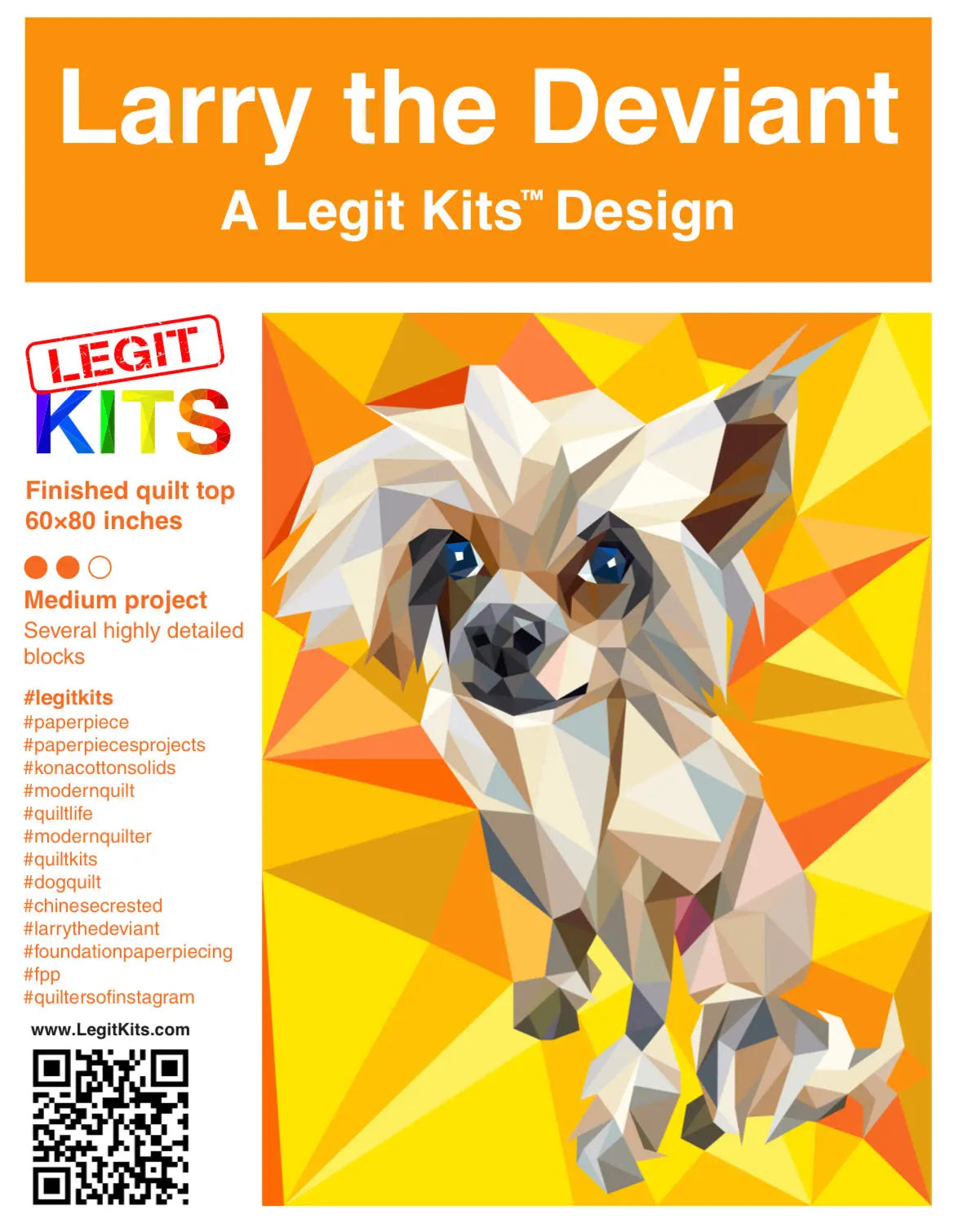 Larry the Deviant Quilt Kit - Linda's Electric Quilters