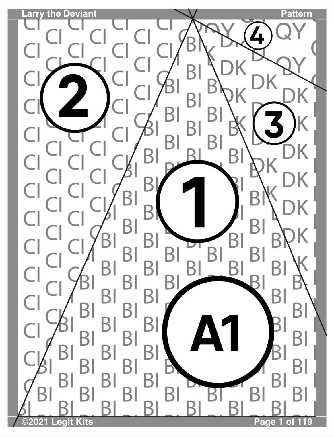 Larry the Deviant Quilt Kit - Linda's Electric Quilters