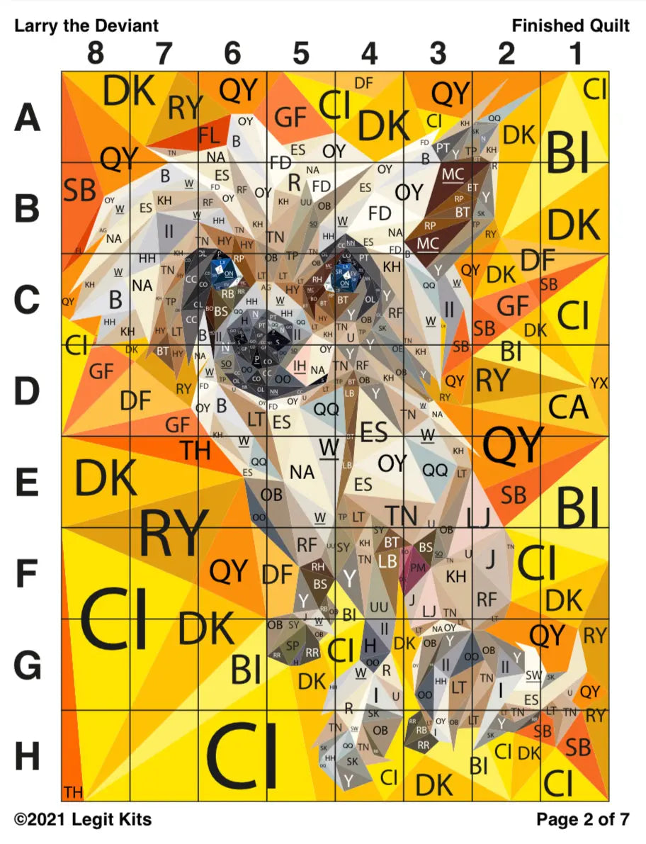 Larry the Deviant Quilt Kit - Linda's Electric Quilters