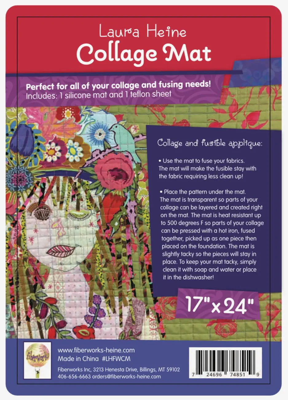 Laura Heine Collage Mat - Linda's Electric Quilters