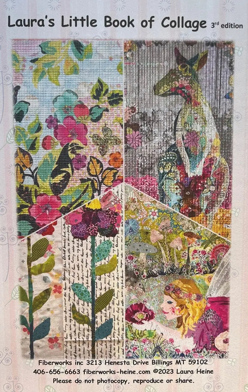 Laura's Little Book of Collage 3rd Edition - Linda's Electric Quilters
