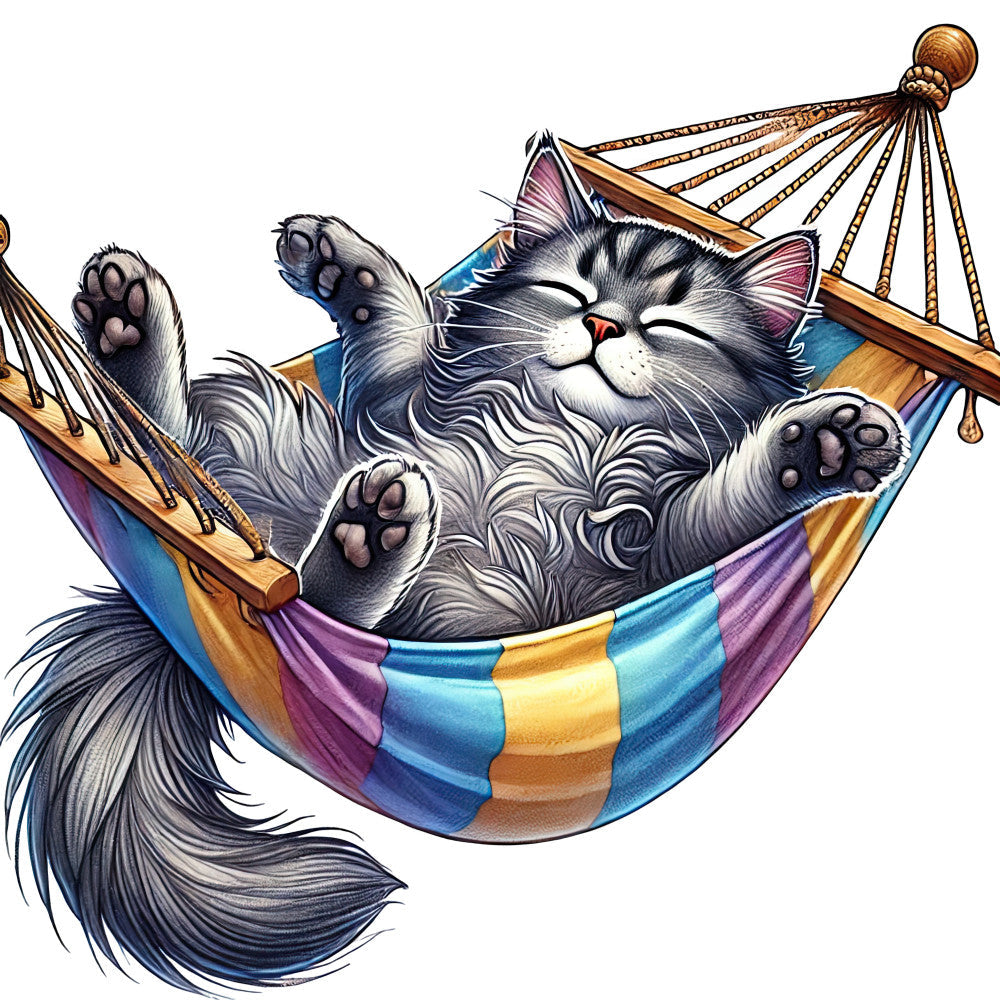 Lazy Cats Fabric Panel 9