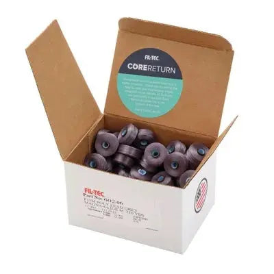 Lead Grey Magna-Glide Classic #60 Bobbin Box (Case of 72) - Linda's Electric Quilters