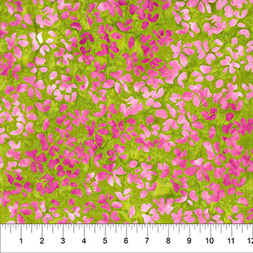 Leaf Olive Green 44 45 inch Cotton Fabric Northcott