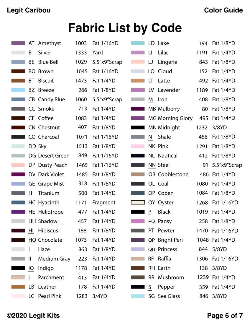 Legit Caribou Pattern Legit Kits