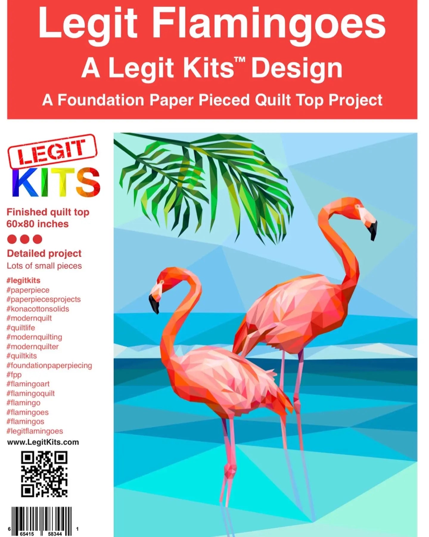 Legit Flamingoes Quilt Kit - Linda's Electric Quilters