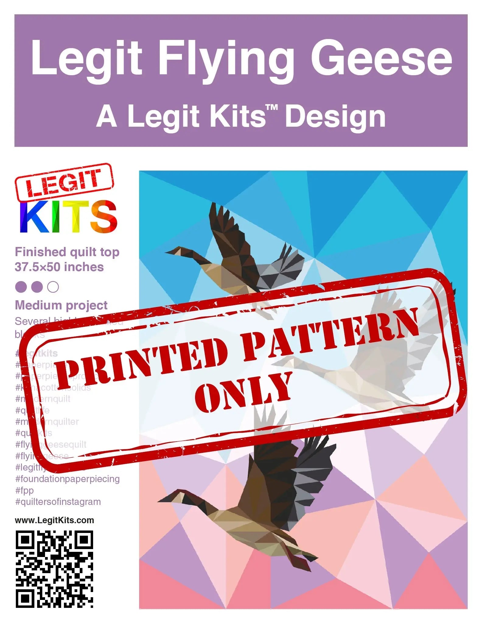 Legit Flying Geese Pattern Legit Kits