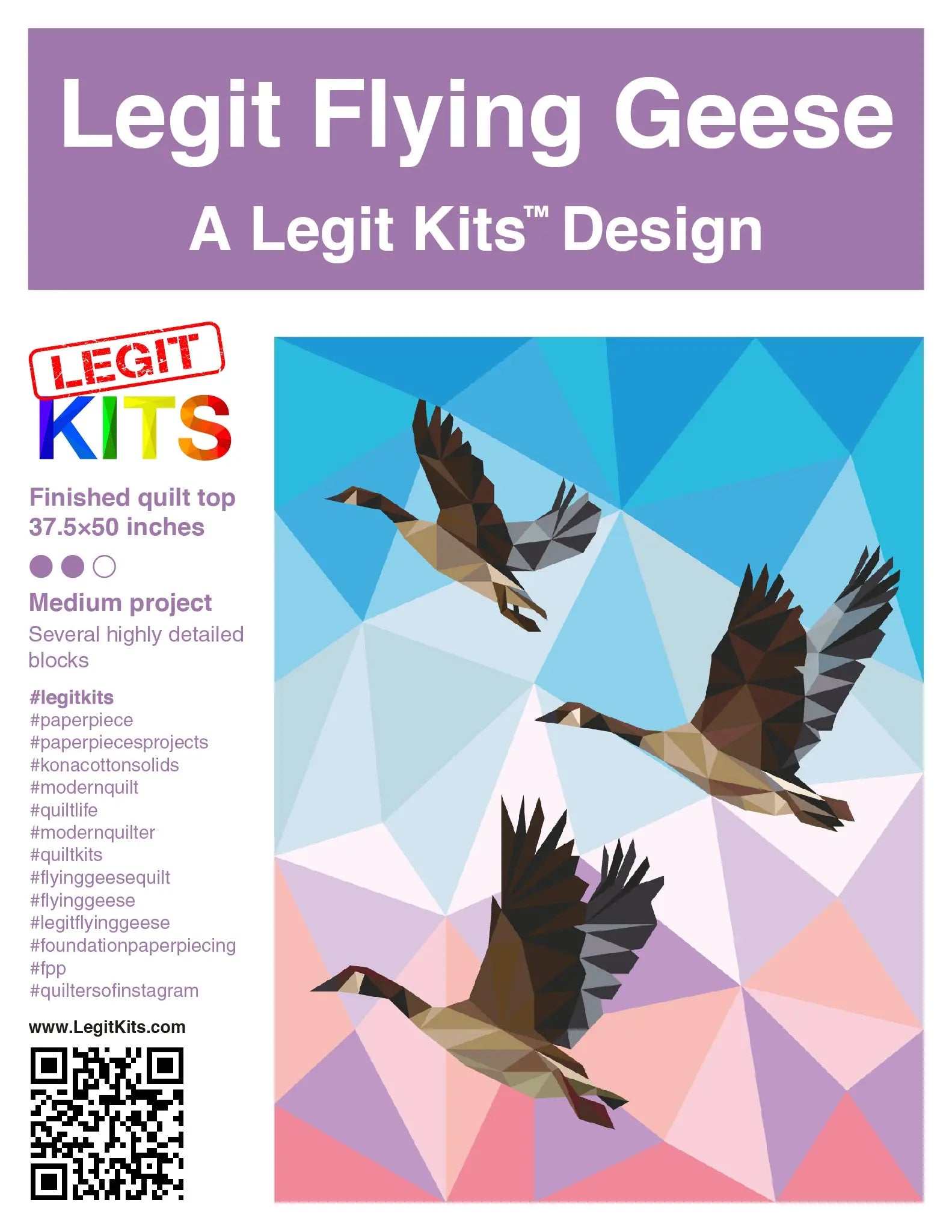 Legit Flying Geese Quilt Kit - Linda's Electric Quilters