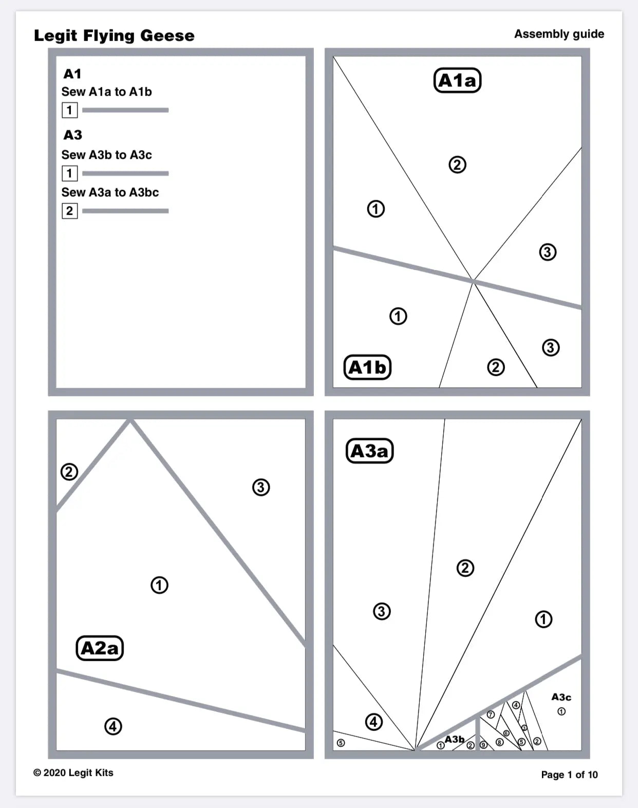 Legit Flying Geese Quilt Kit Legit Kits