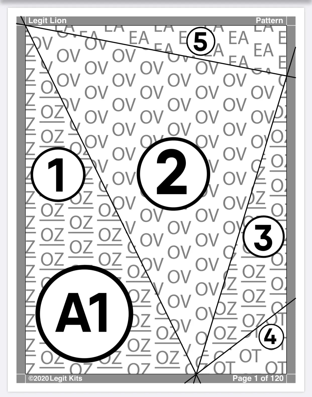 Legit Lion Pattern Legit Kits