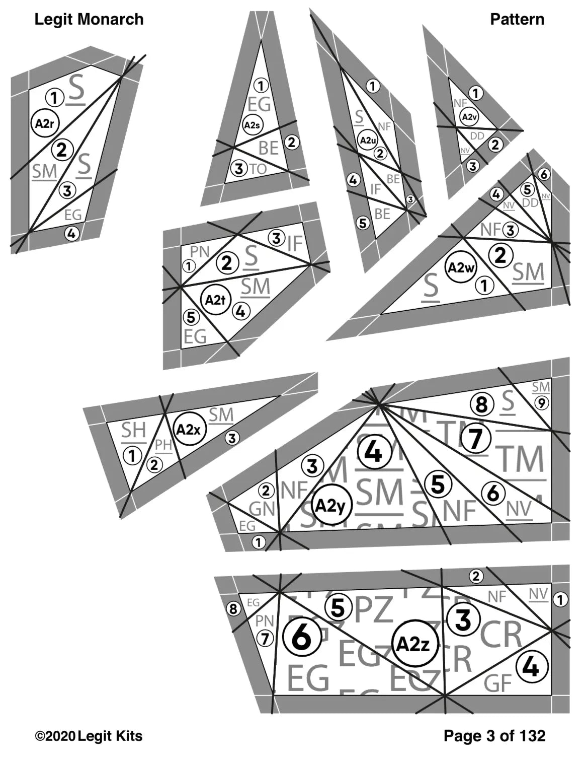 Legit Monarch Pattern Legit Kits