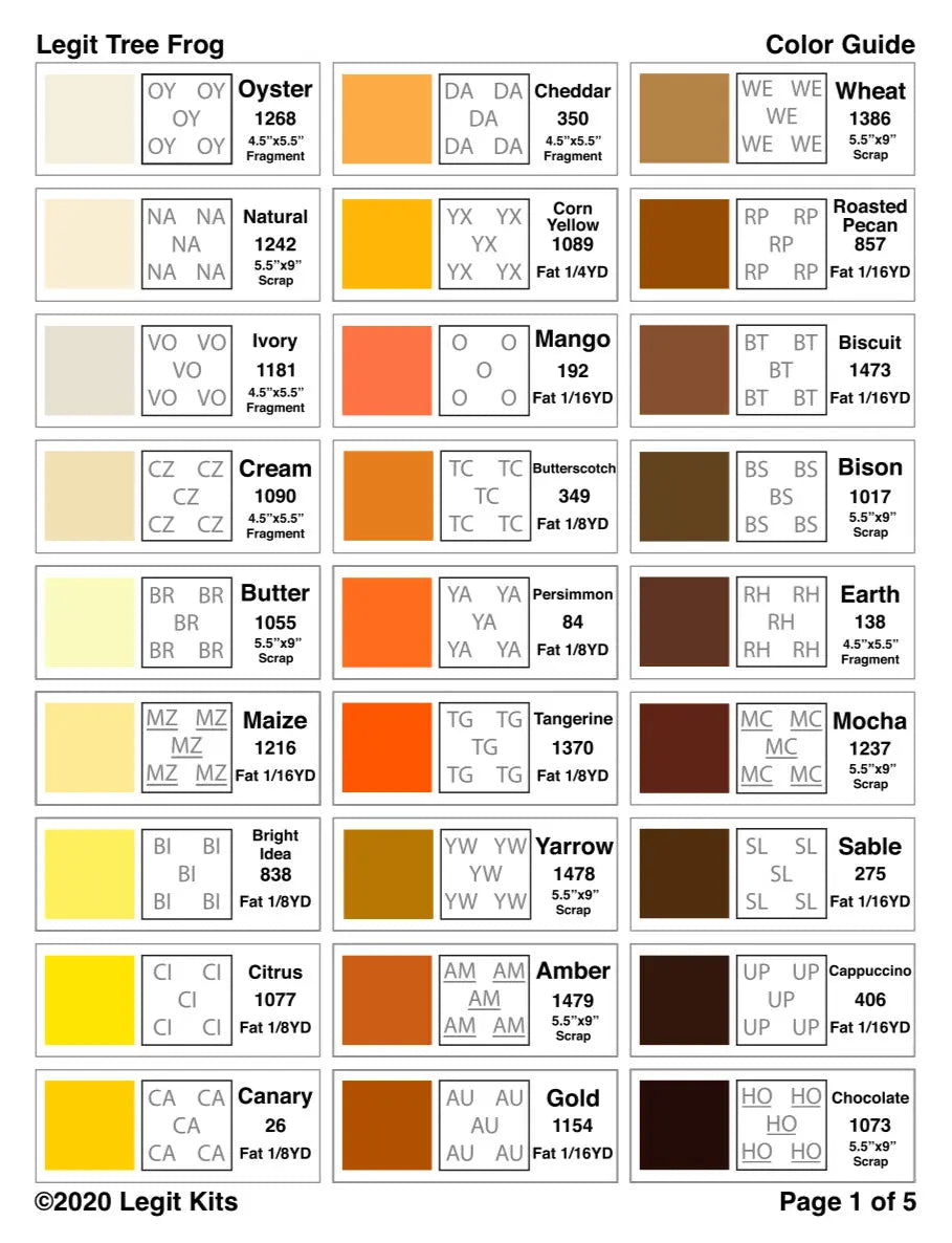 Legit Tree Frog Quilt Kit Legit Kits