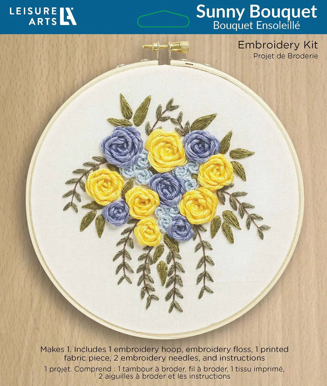 Leisure Arts Embroidery Kit 6in Sunny Bouquet Checker Distributor