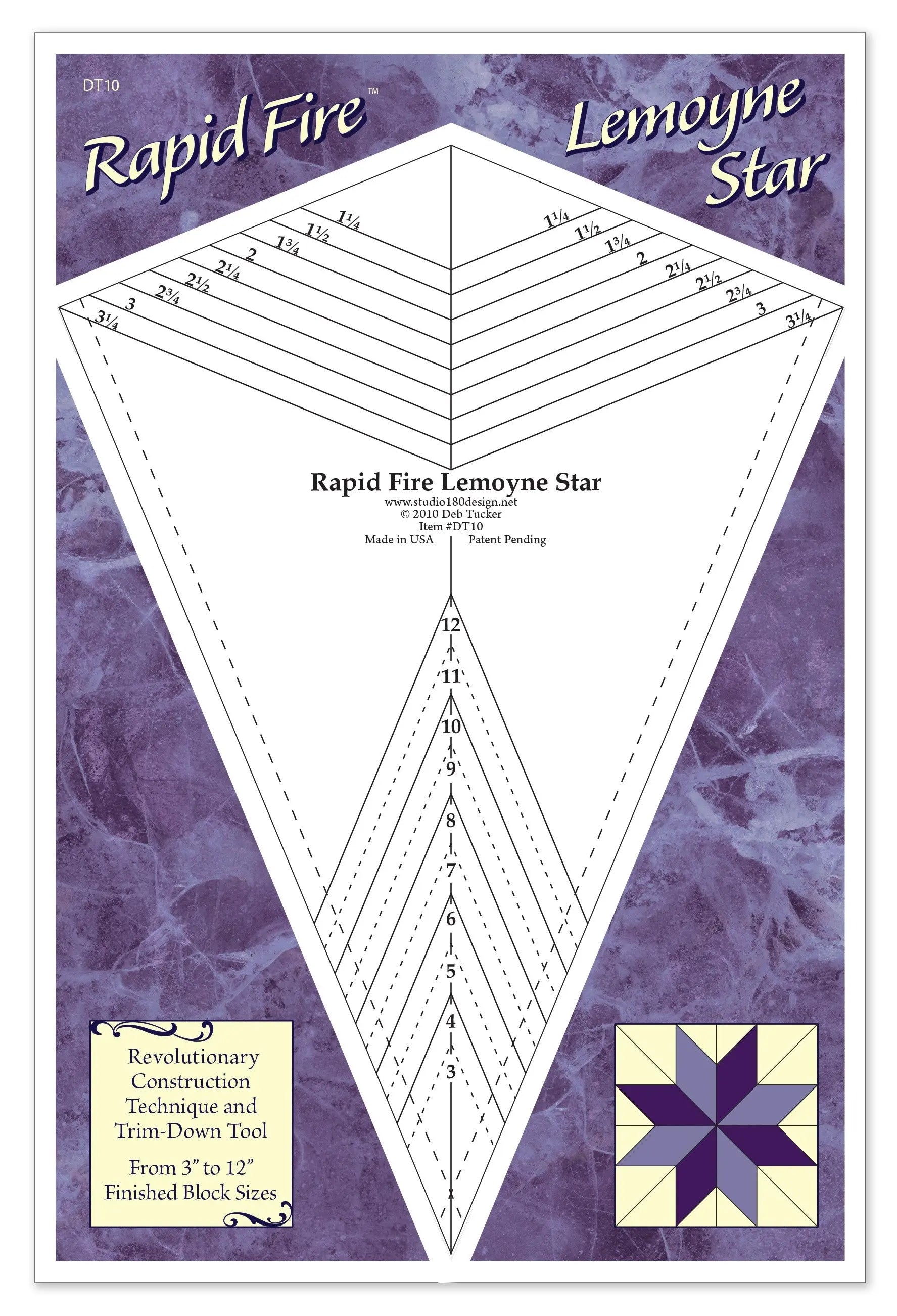 Lemoyne Star Ruler - Linda's Electric Quilters