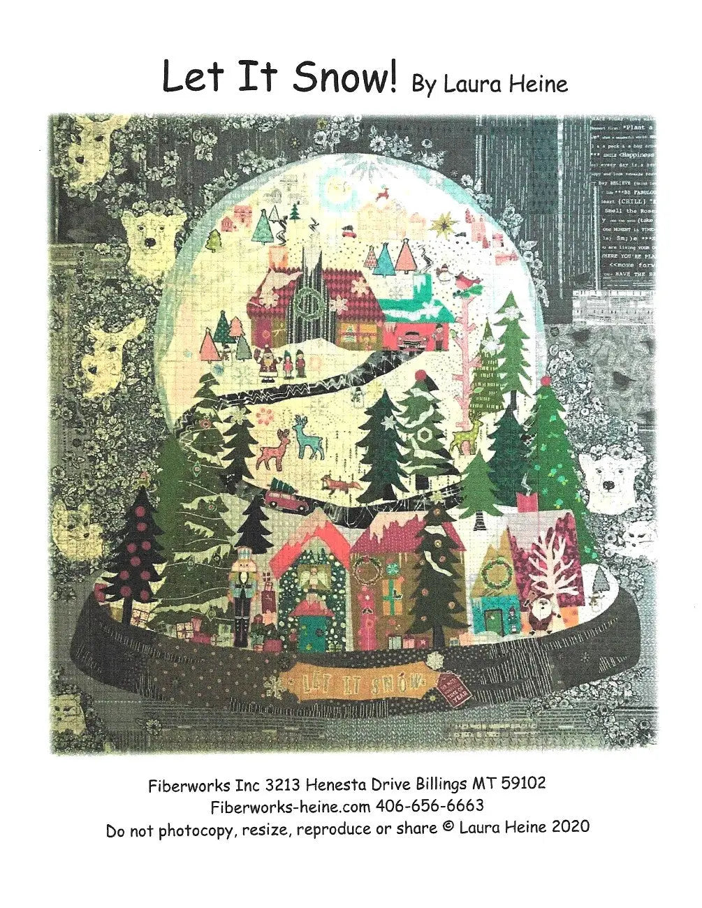 Let it Snow Collage Pattern - Linda's Electric Quilters
