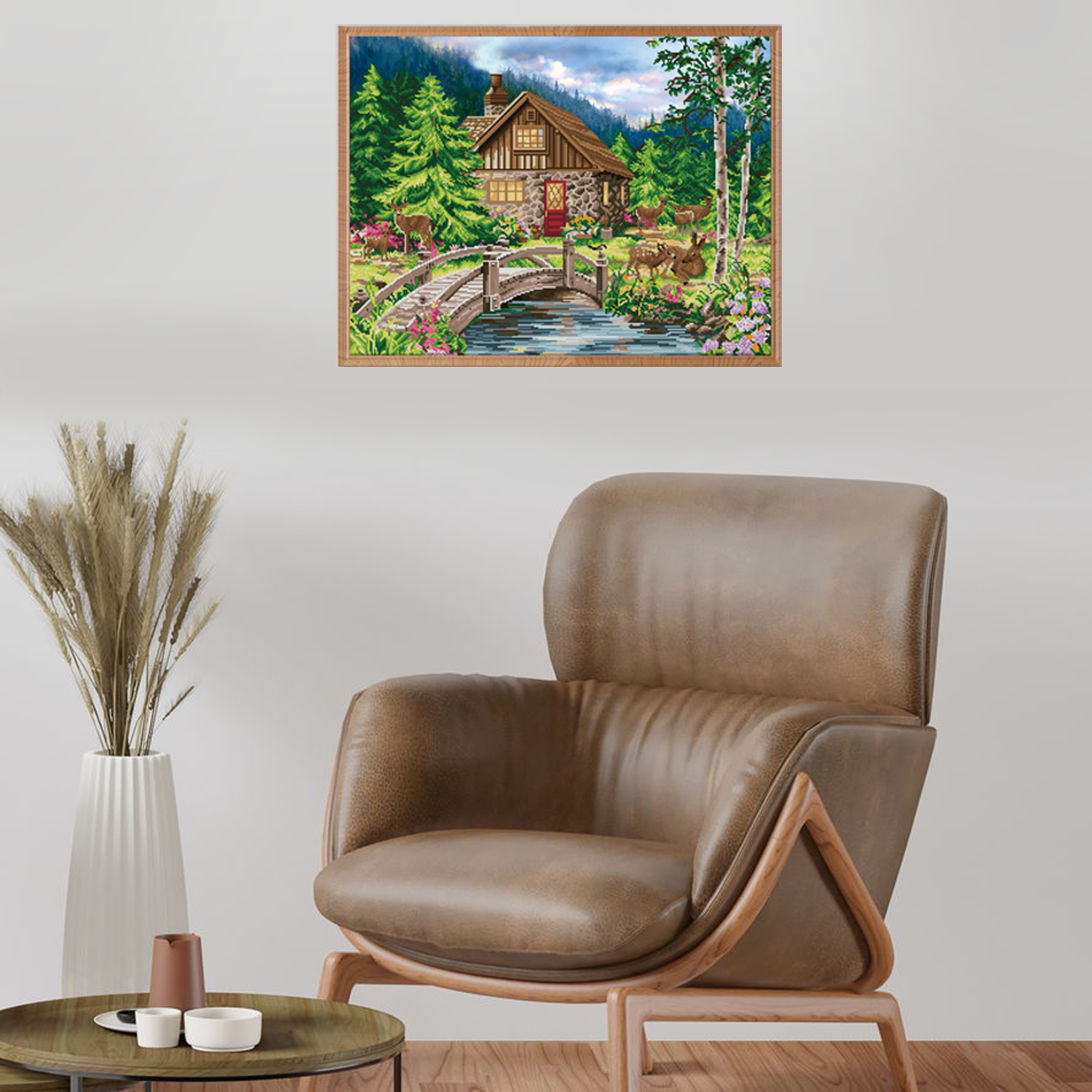 Diamond Dotz Old Stone Cottage - 32.3" x 24.4"