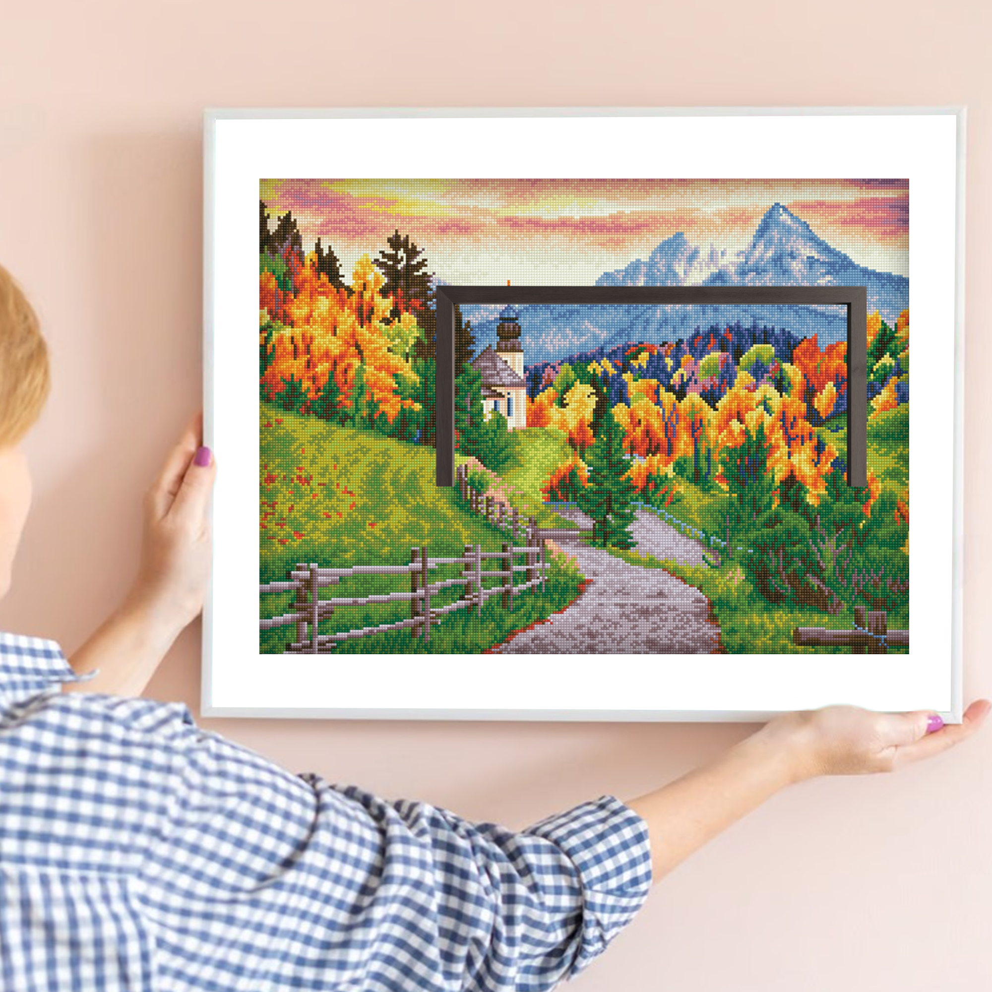 Diamond Dotz Maria Gern Church - 26.4" x 20.5"