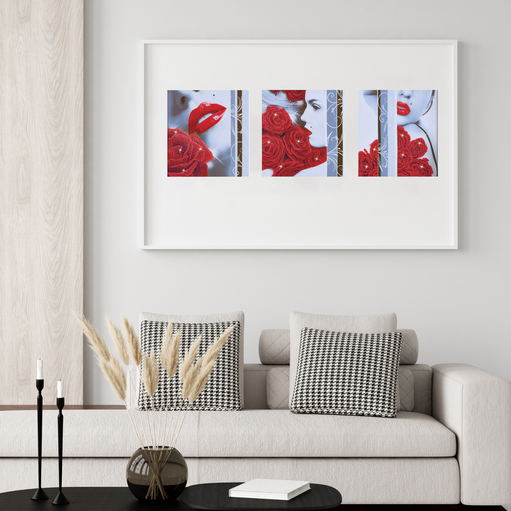 Diamond Dotz Rose Romance - 55.9" x 18.5"