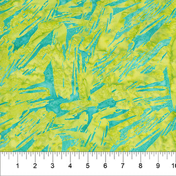 Light Green Brushstroke Celebration Cotton 44/45 Fabric Per Yard