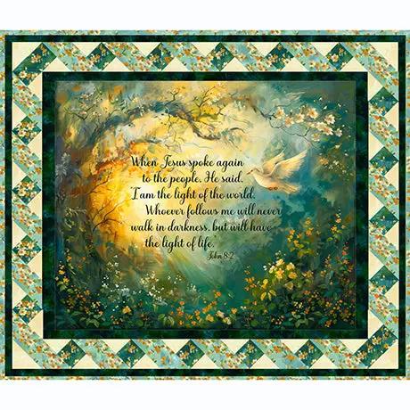 Light Of The World - Ribbon Border Kit Quilting Treasures Fabric